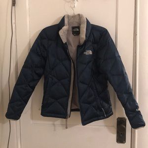 The North Face Small navy blue winter coat